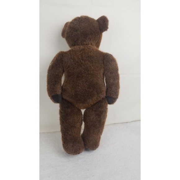 Little Folks teddy bear 1980's fully Jointed 18" Tiverton Devon England brown - Picture 3 of 10